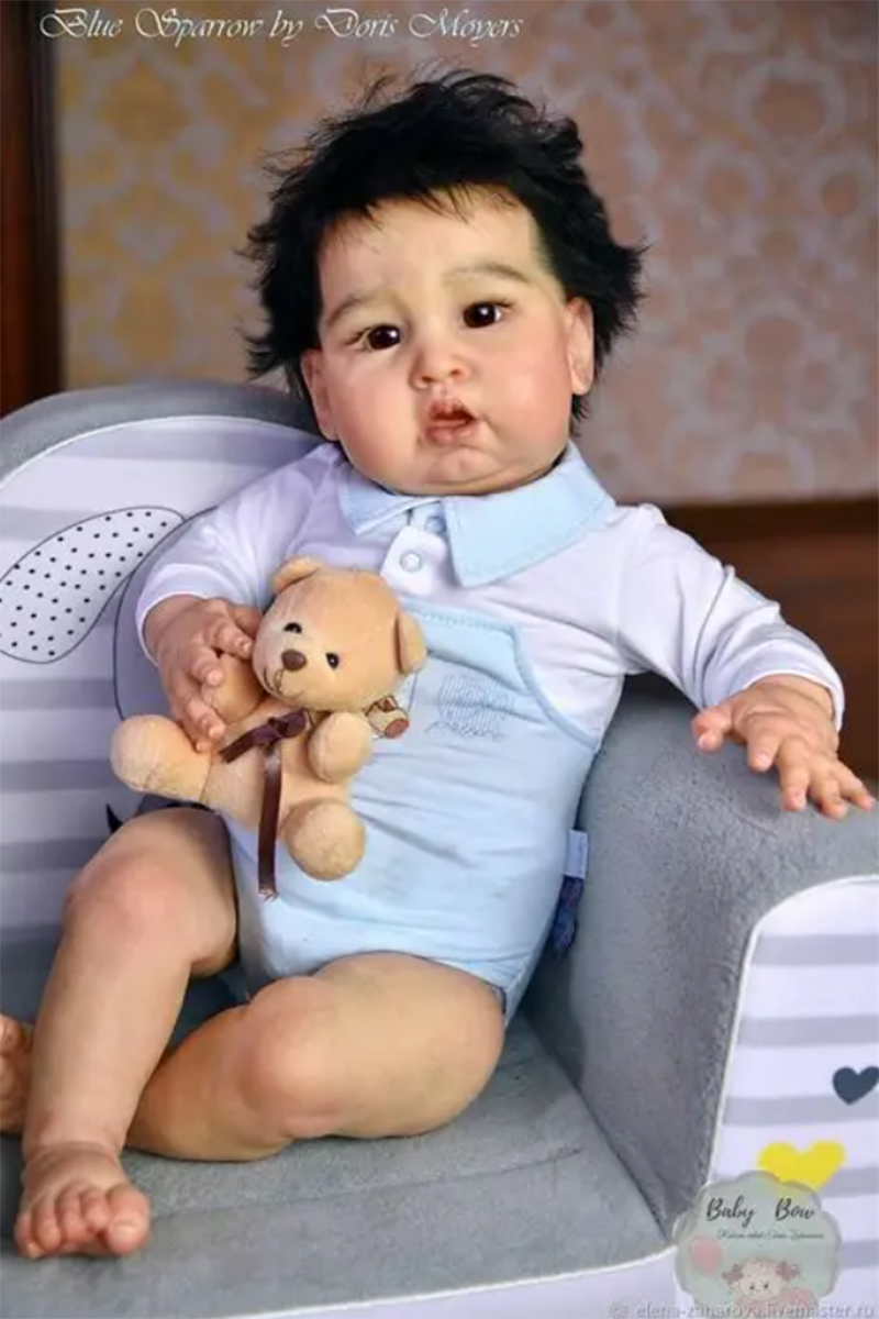 Baby Products Kit For Newborn - 24-дюймовая кукла-реборн ручной работы с темной