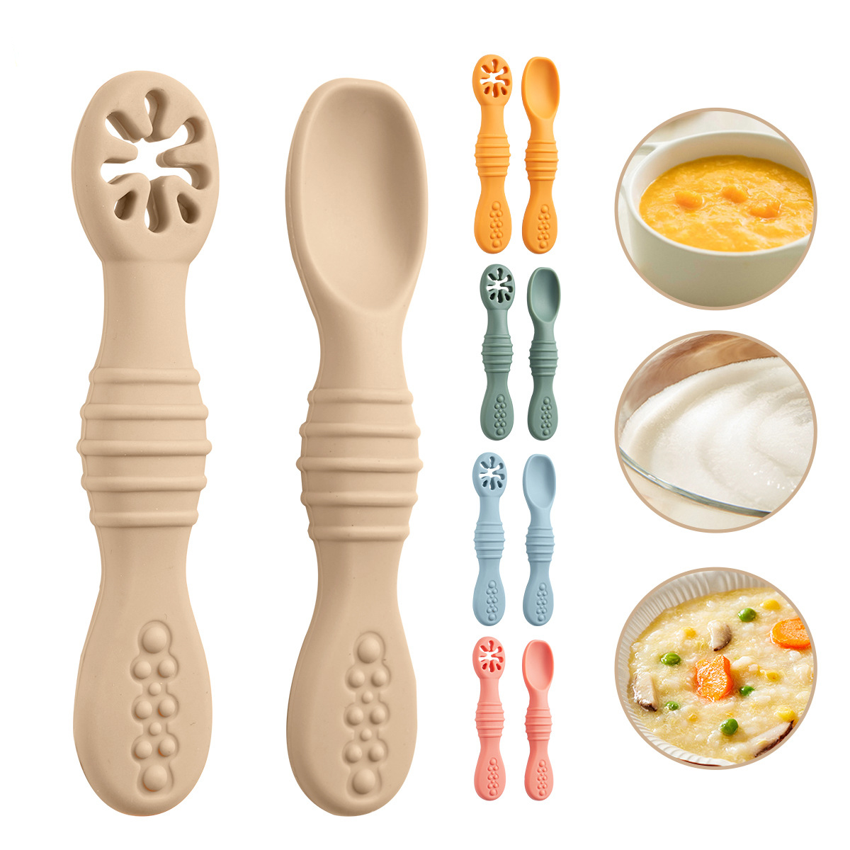2 шт./компл. силиконовые детск – обзор и цена Baby Led Weaning Set