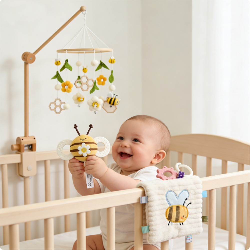 Мобиль для детской кроватки с  – обзор и цена Baby Rattle Toy Set