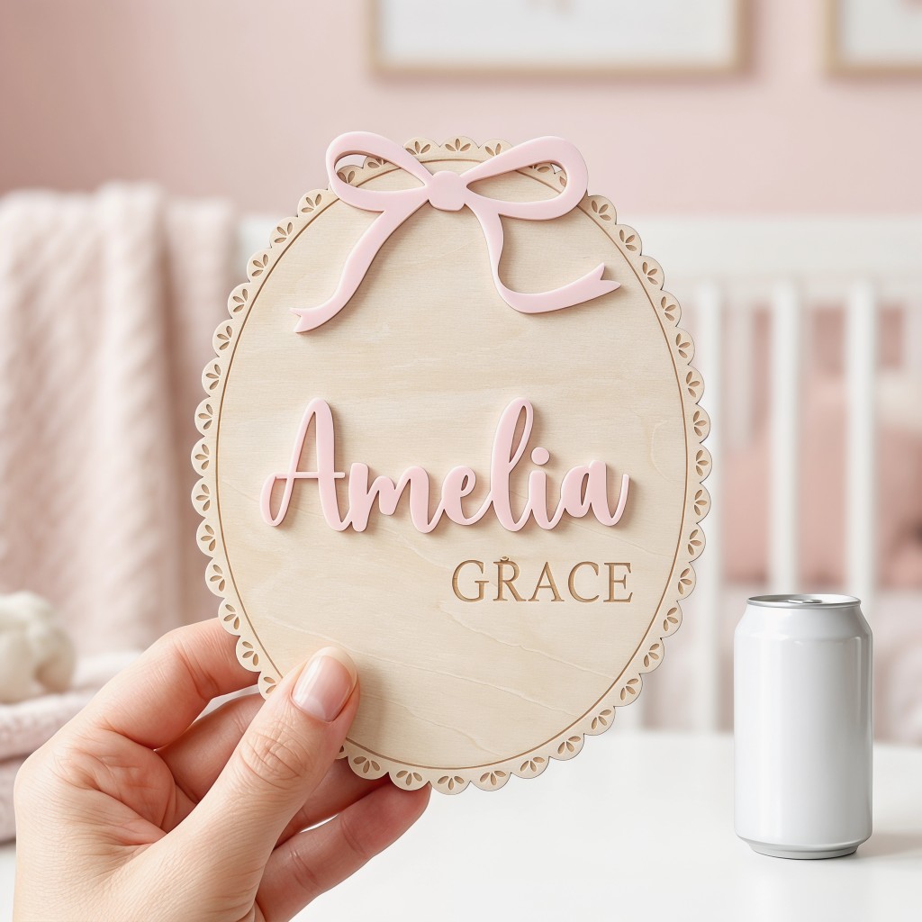1 шт. Деревянная табличка с им – обзор и цена Baby Products Decoration