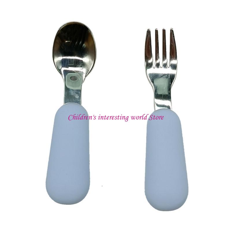 Детская вилка и ложка набор 2  – обзор и цена Baby Led Weaning Set