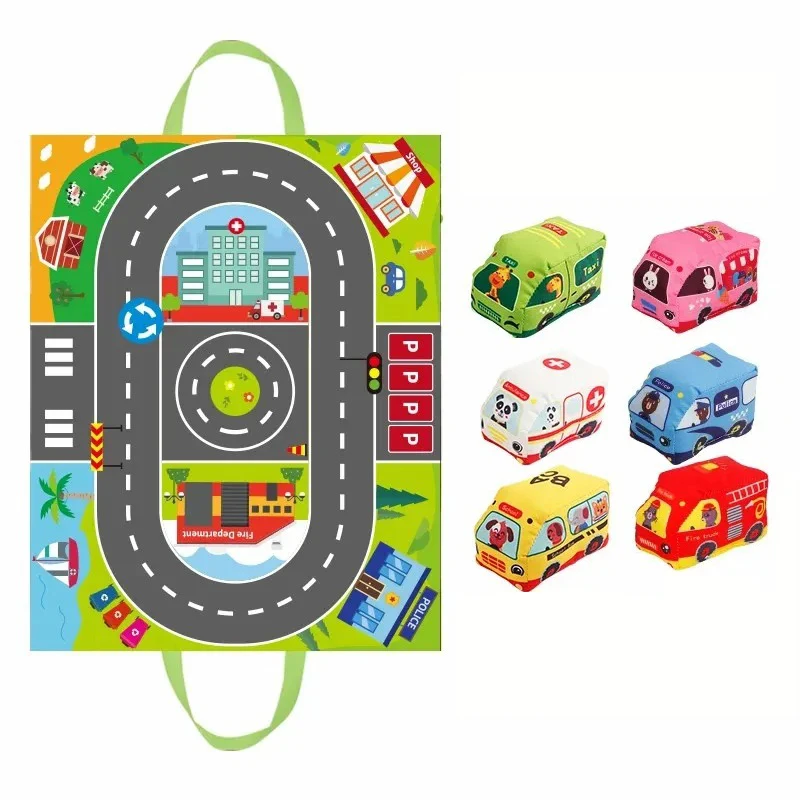 Мягкий тканевый автомобильный  – обзор и цена Baby Rattle Toy Set