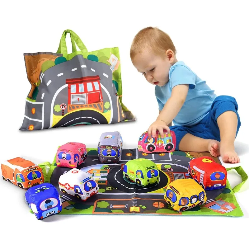 Мягкий тканевый автомобильный  – обзор и цена Baby Rattle Toy Set