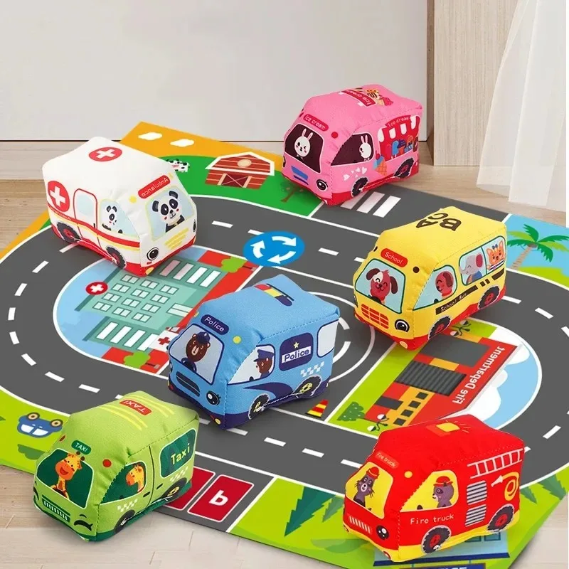 Мягкий тканевый автомобильный  – обзор и цена Baby Rattle Toy Set